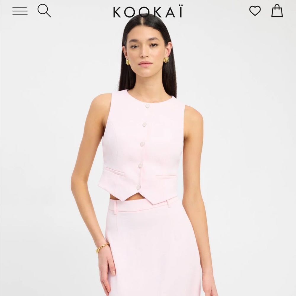 Kookai Oyster Core Vest